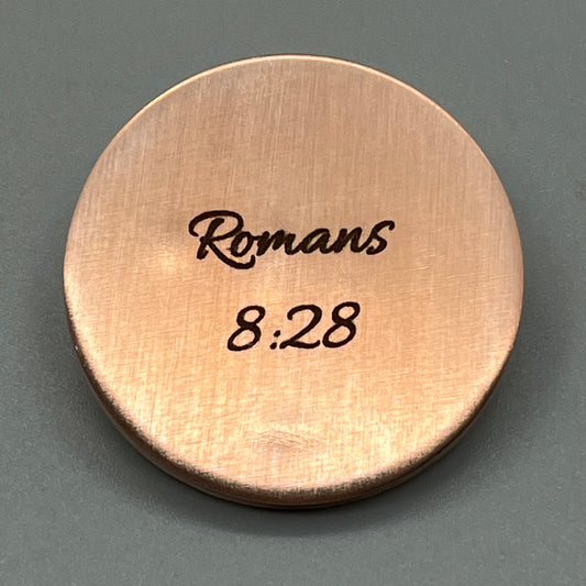 Charlie Kirk Commemorative Romans 8:28 Challenge Coin