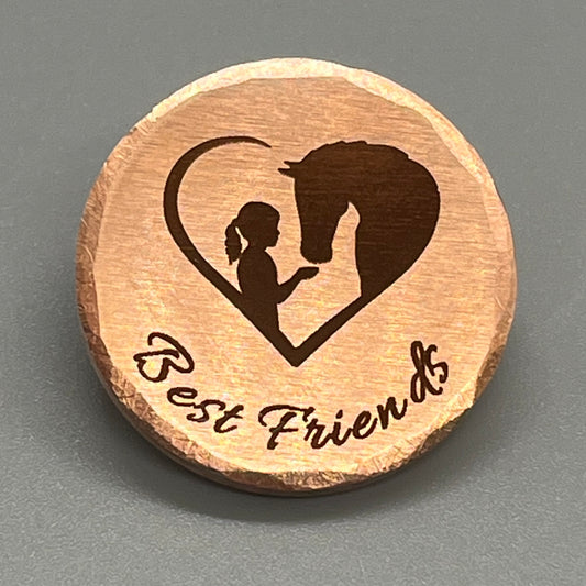Personalized Girl's Best Friend Golf Ball Marker