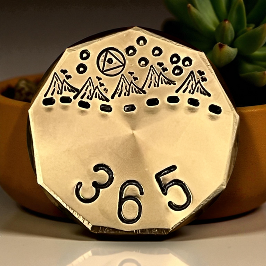 365 Days Sobriety Coin (Personalize)