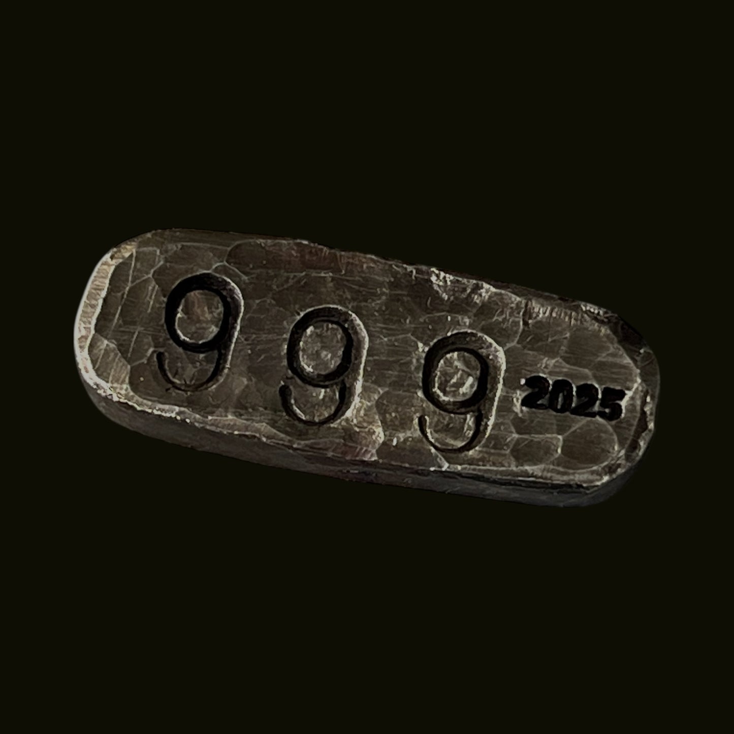 13.9g Hand Poured .999 Silver Bar