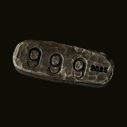 13.9g Hand Poured .999 Silver Bar
