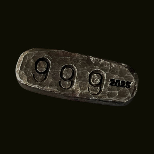 13.9g Hand Poured .999 Silver Bar